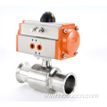 Stainless Steel Sanitary Ball Valve with Pneumatic Actuator